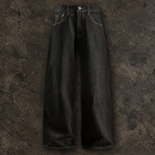 Casual Baggy Raw Denim Jeans